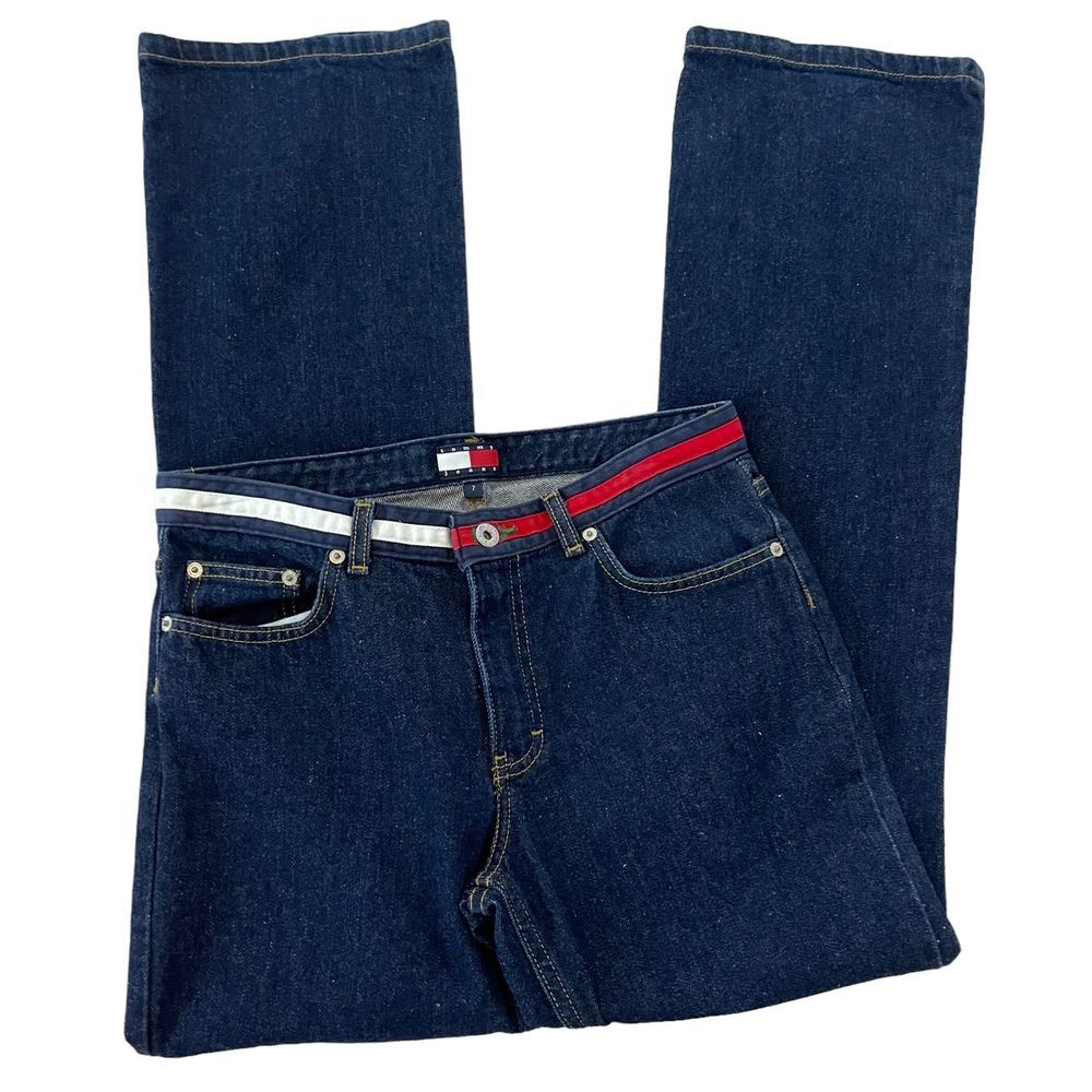 VINTAGE Y2K TOMMY HILFIGER BOOT CUT JEANS‎ JUNIORS SIZE 7